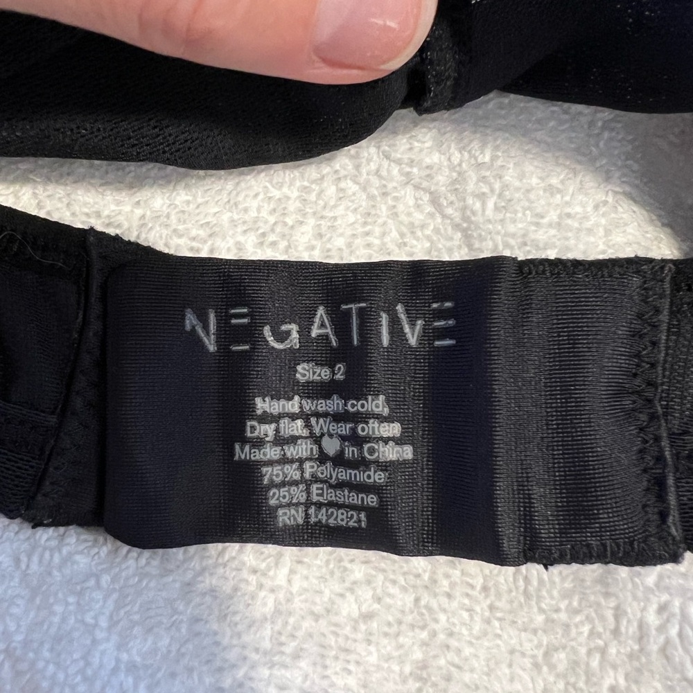 🖤EUC NEGATIVE BRA LOT SIZE 2 Sieve/Glacé black/taupe/buff - Picture 3 of 9